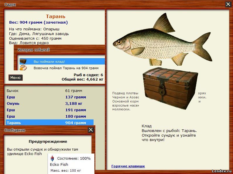 Русская рыбалка 3 зачетная рыба